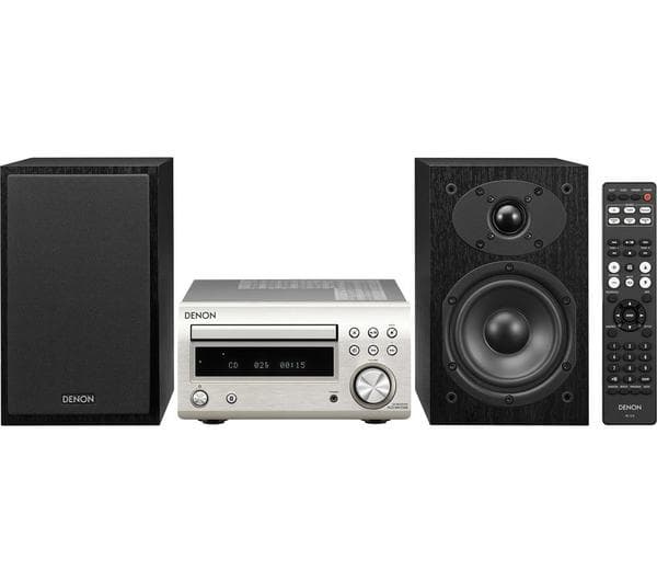 DENON DM-41DAB Wireless Traditional Hi-Fi System - Black - Image 1