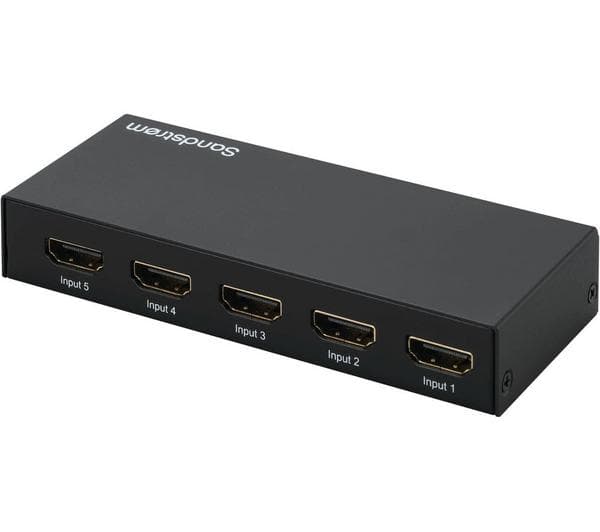 SANDSTROM SHDSW18 5-Port HDMI Switch Box - Image 1
