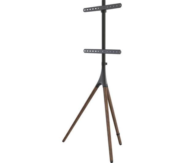 SANDSTROM Chevalet SCHEV19 880 mm TV stand with Bracket for 32-60\" TVs - Black & Brown - Image 1