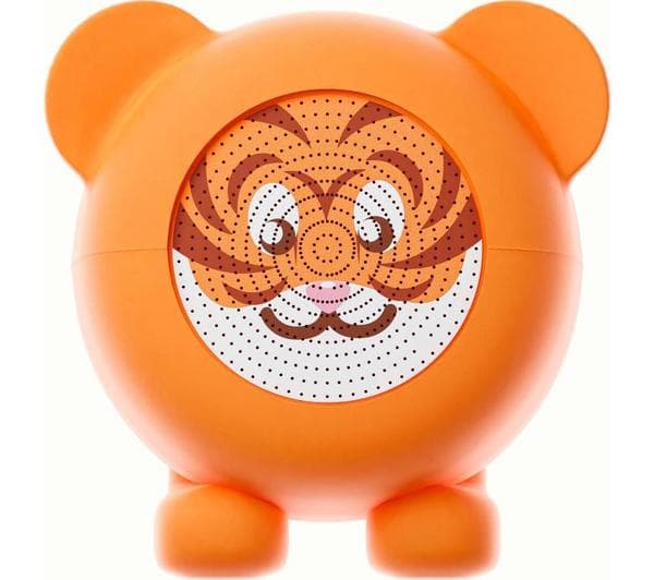 JUICE Animals Tiger Portable Bluetooth Speaker - Orange - Image 1