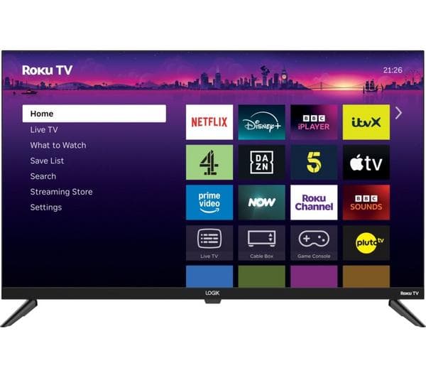 LOGIK L32RHE25 Roku 32\" Smart HD Ready HDR LED TV - Image 1