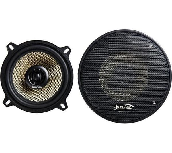 IN PHASE XTC13.2 Car Speakers - Black & Yellow - Image 1
