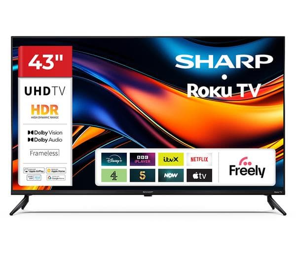 SHARP 4T-C43HJ4725K 43\" Smart 4K Ultra HD HDR LED TV - Image 1