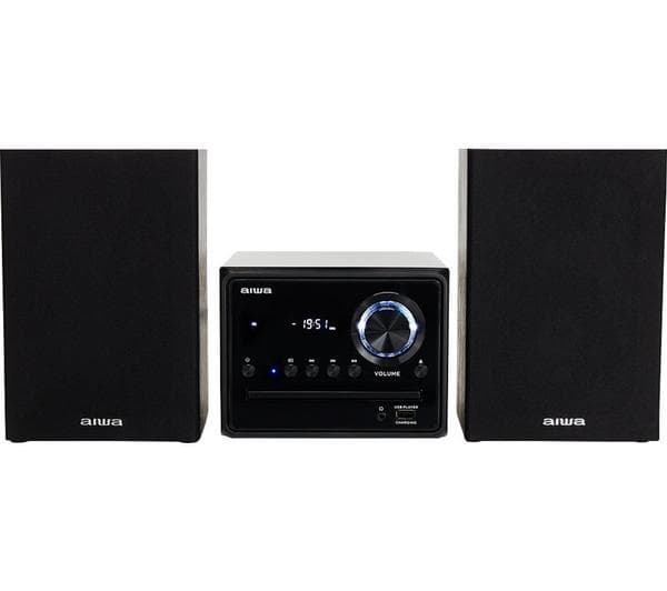 AIWA MSBTU-300 Bluetooth Micro Hi-Fi System - Black - Image 1