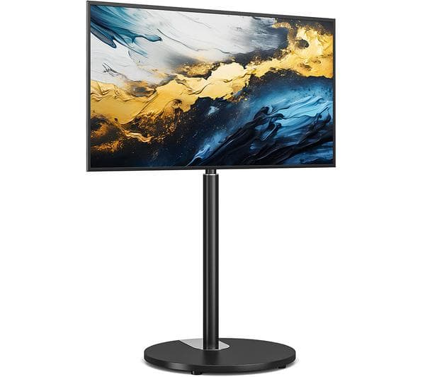 TTAP FSC-BLK 480 mm TV Stand with Bracket for up to 65\" TVs - Black - Image 1