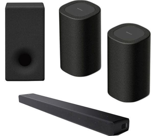 SONY HT-A3000 All-in-one Sound Bar, BRAVIA Theatre Rear Wireless Speakers & SA-SW3 Wireless Subwoofer Bundle - Image 1