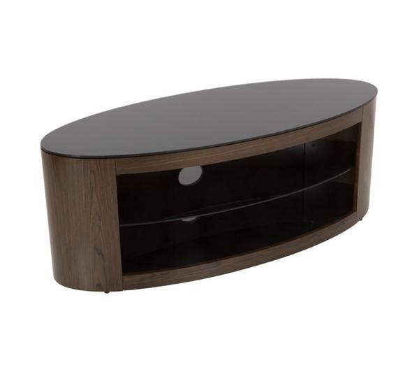 AVF Buckingham 1100 mm Oval TV Stand for up to 55" TVs - Walnut