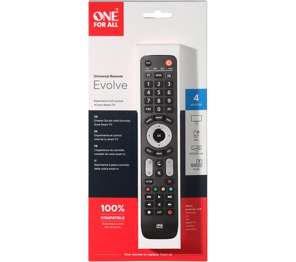 ONE FOR ALL Evolve 4 URC7145 Universal Remote Control