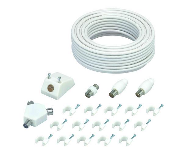 LOGIK LAEK19 Aerial Cable & Adapters Extension Kit - 15 m