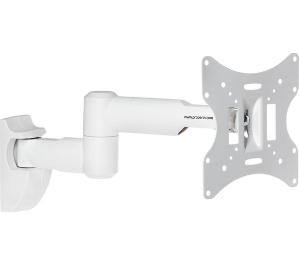 PROPERAV Tilt & Swivel 23-46\" TV Bracket - White