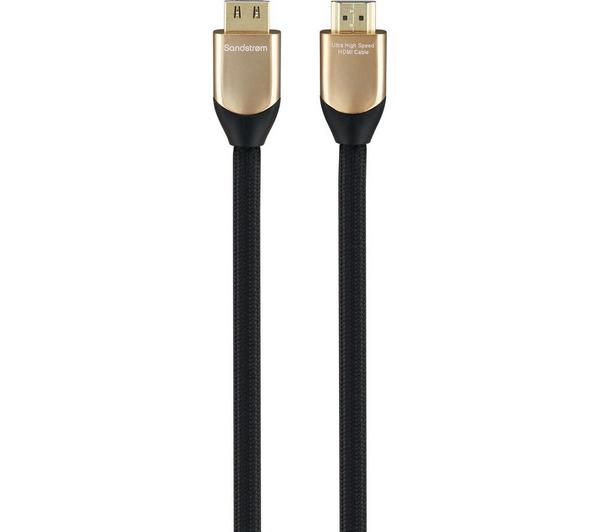 SANDSTROM Gold Series S1HDMI321 Ultra High Speed HDMI 2.1 Cable with Ethernet - 1 m