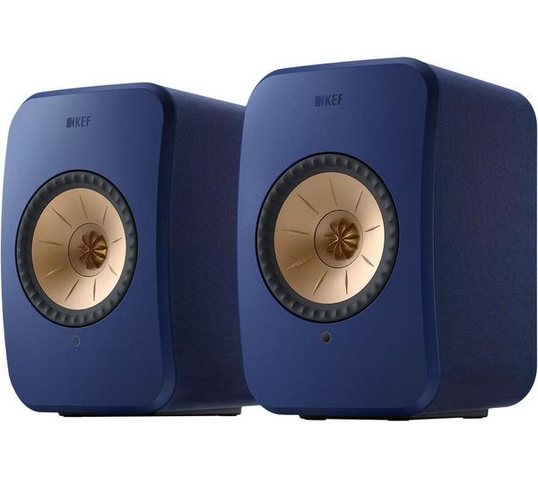KEF AUDIO LSX II Wireless Multi-room Bookshelf Speakers - Cobalt Blue