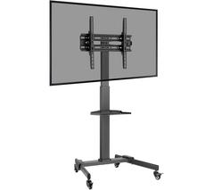 PROPERAV Portable Trolley P-TT003 677 mm TV Stand with Bracket for up to 55" TVs - Black