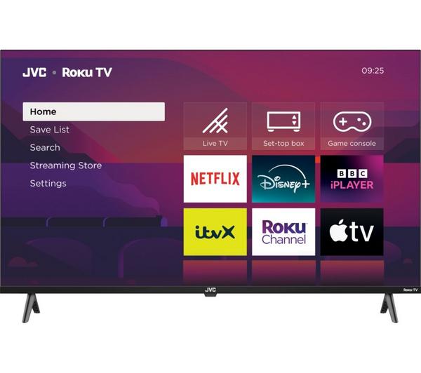 JVC LT-43CR350 43\" Roku Smart Full HD LED TV with Freely
