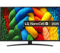 LG NANO81A 43" NanoCell AI 4K HDR Smart TV 2025 - 43NANO81A6A