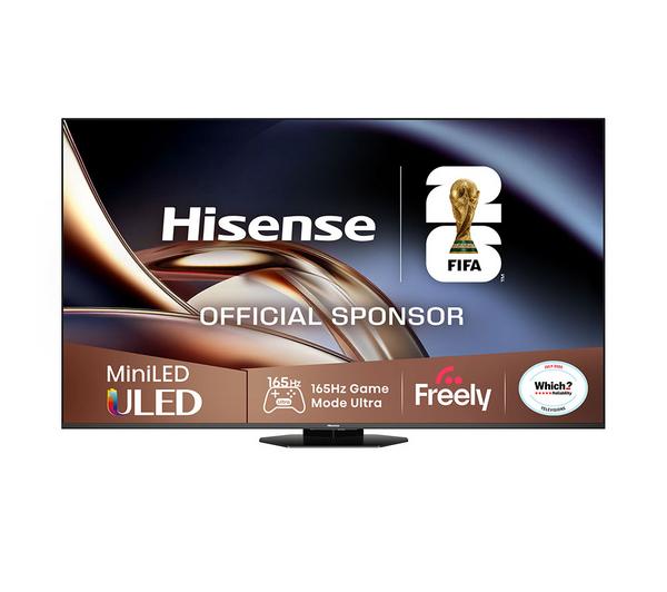 HISENSE U8Q 65\" Mini LED 4K 165Hz Smart AI TV with Freely - 65U8QTUK