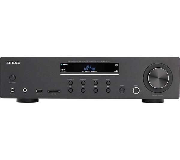 AIWA AMU-120BT Bluetooth Mini Hi-Fi System - Black