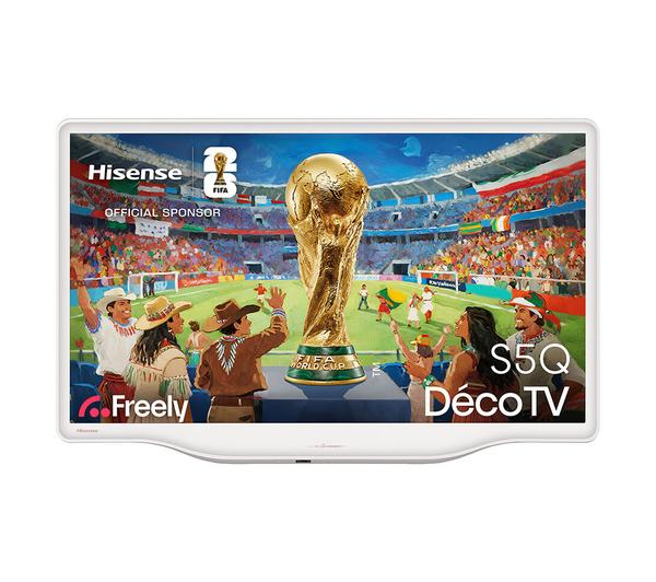 HISENSE Deco 32S5QTUK 32\" Smart Full HD HDR LED TV with Freely - White