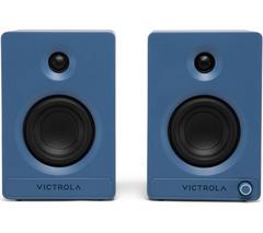 VICTROLA Tempo VPS-400 Bluetooth Bookshelf Speakers - Blue