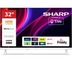 SHARP 1T-C32HE2245KW 32" Smart HD Ready HDR LED TV - White